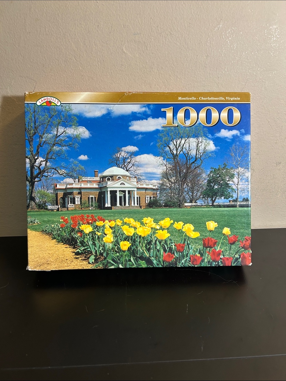 1000-Piece Monticello Tulip Garden Jigsaw Puzzle